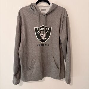 Las Vegas Raiders NFL Gray Pullover Hoodie Size L